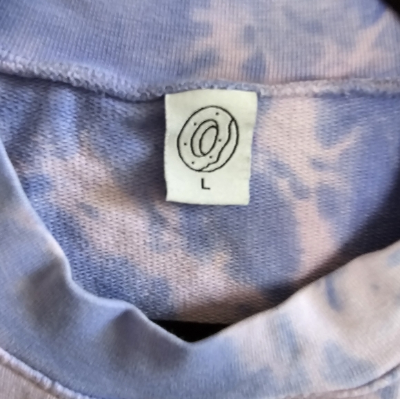 Odd Future Purple Tie Die Cropped Sweatshirt SZ L - Picture 5 of 10